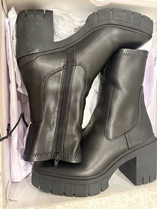 Aldo Shoes - Aldo Black Chunky Platform Ankle Boots